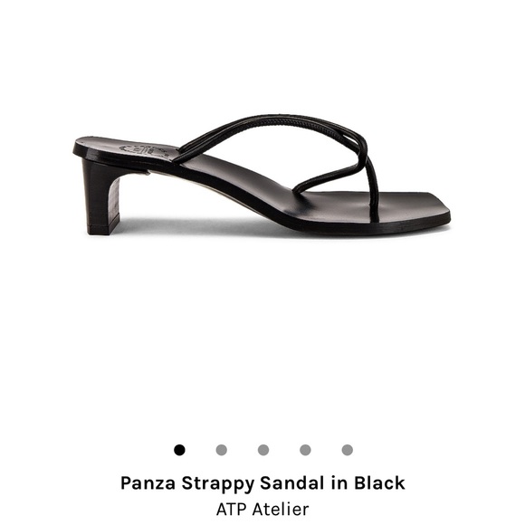 ATP Atelier - Panza Strappy Sandal in Black size 36 - Picture 1 of 5